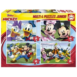 COFFRET 4 PUZZLES MICKEY