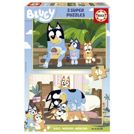 PUZZLE BOIS BLUEY 2X16