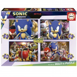 COFFRET 4 PUZZLES SONIC...
