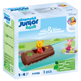 WINNIE ET PORCINET AVEC TRONC