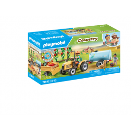 FERMIER AVEC TRACTEUR ET...