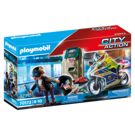 POLICE POLICIER AVEC MOTO...